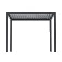 MWH Pergola Origin 88 Anthrazit 3x3m mit verstellbarem Lamellendach für Garten & Terrasse.