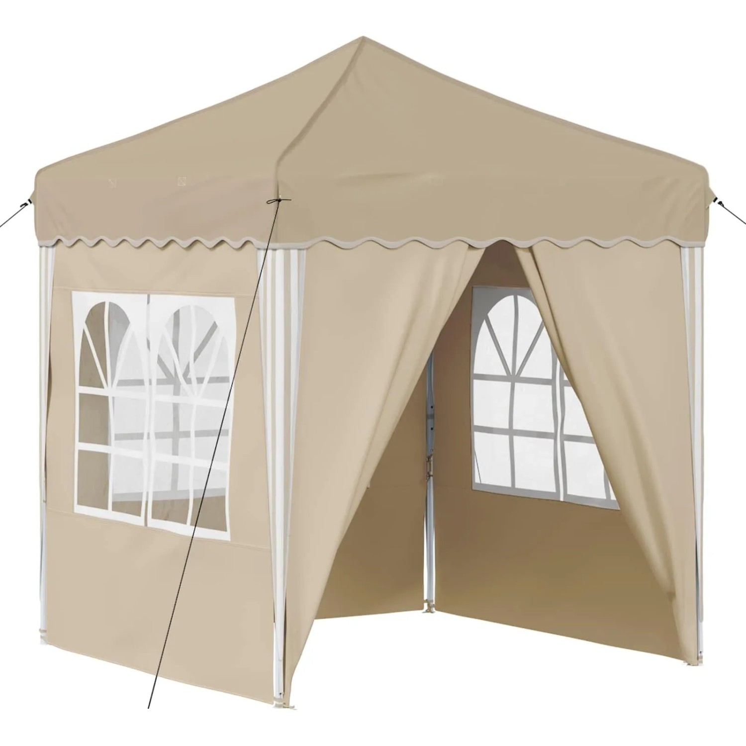 vidaXL Pop-up Partyzelt Creme 195 x 195 x 245 cm 42019735