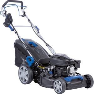 LUX-TOOLS Benzinrasenmäher B-RM-46-AE B, 46 cm Schnittbreite, Elektrostart.