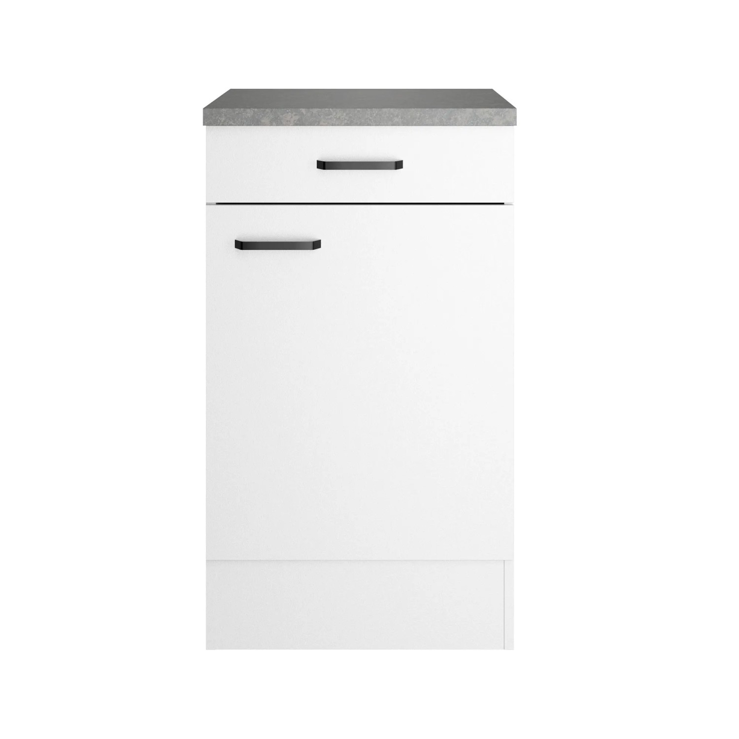 OPTIFIT Unterschrank Bonn214 50 x 88 x 60 cm Weiß mit Tür