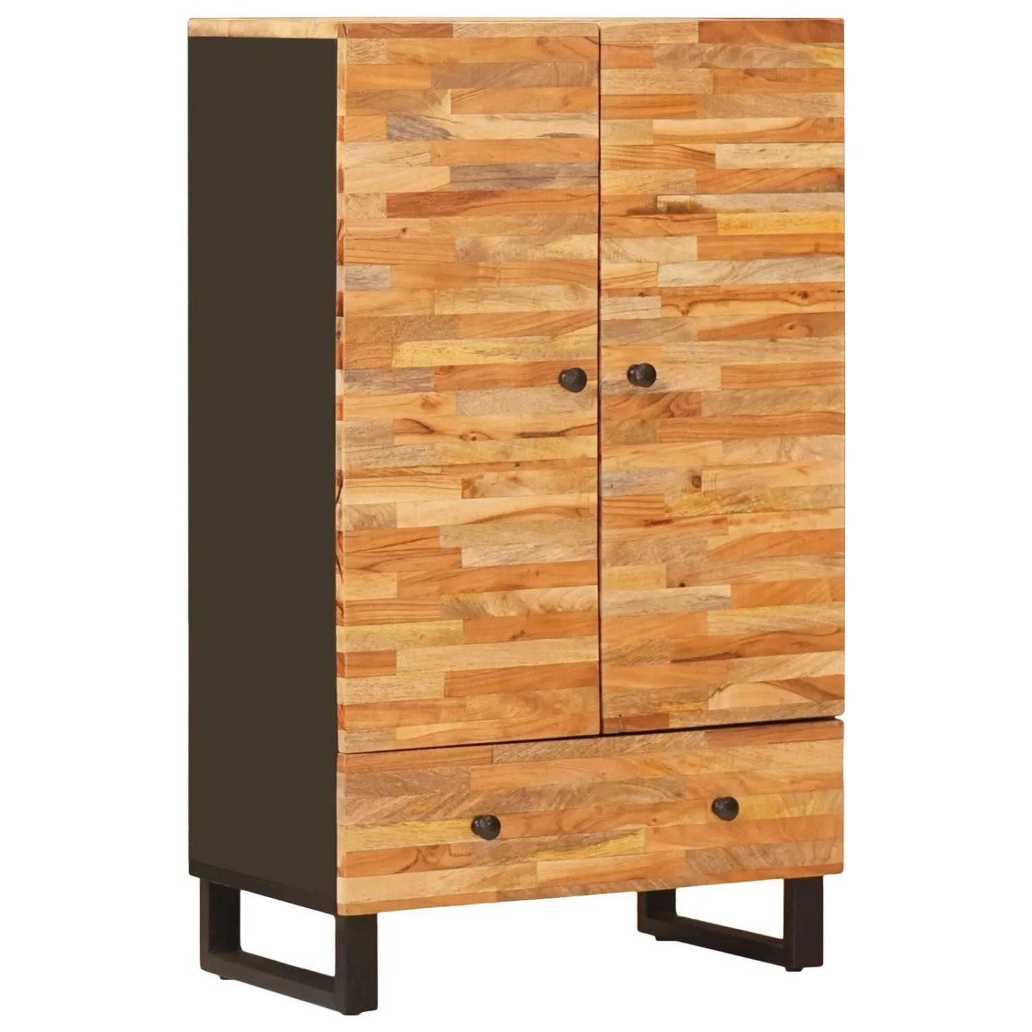 vidaXL Aufbewahrung Highboard Braun 60 x 33 x 100 cm Massivholz Mango 4018326