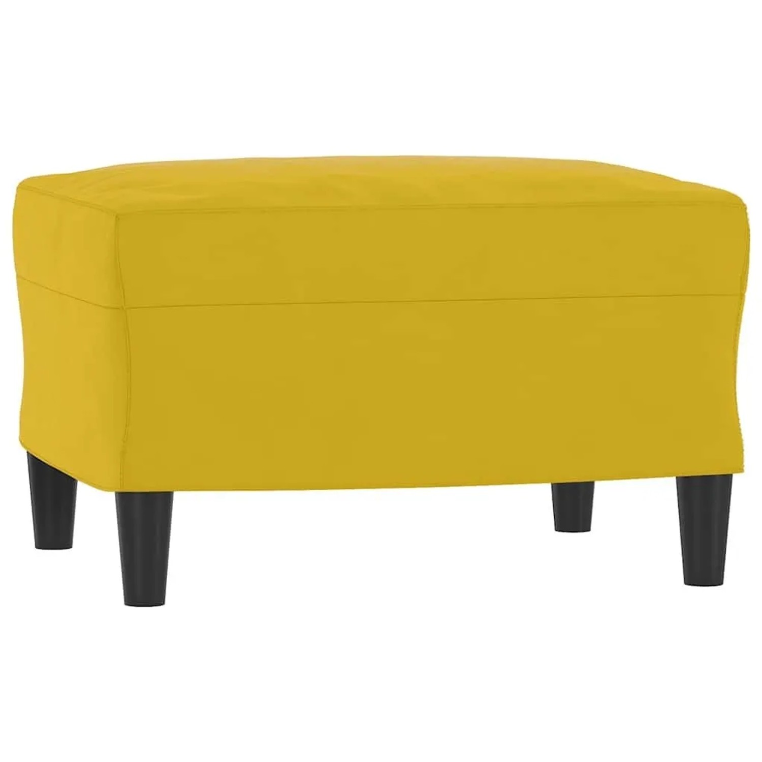 vidaXL Fußhocker Gelb 60x50x41 cm Samt