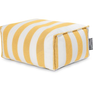 Sitting Point Hocker Santorin Roll, gelb-weiß gestreift, 100 l, ideal zum Entspannen.