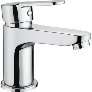 Verchromte baliv Waschtischarmatur WT-5890 mit Einhebelmischer für Waschbecken.
