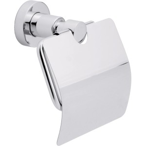 tesa® LOXX Toilettenrollenhalter mit Deckel, hochglanzverchromt.