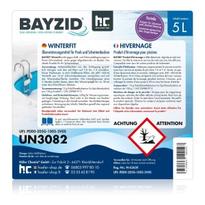 Bayzid Winterfit Überwinterungsmittel, 5L Kanister für die Poolreinigung und Überwinterung.
