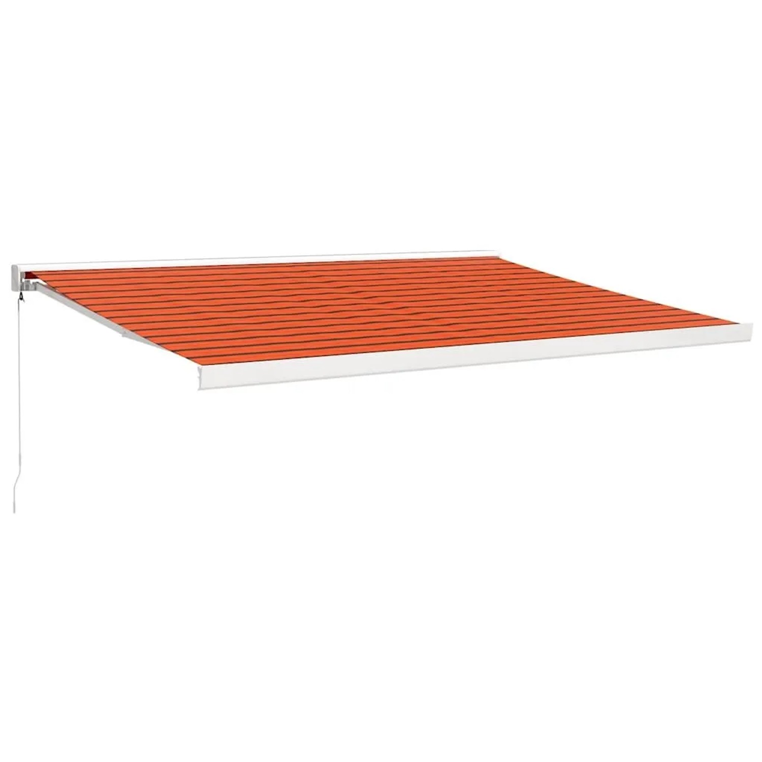 vidaXL Markise Einziehbar Orange und Braun 4x3 m Stoff und Aluminium 3154543