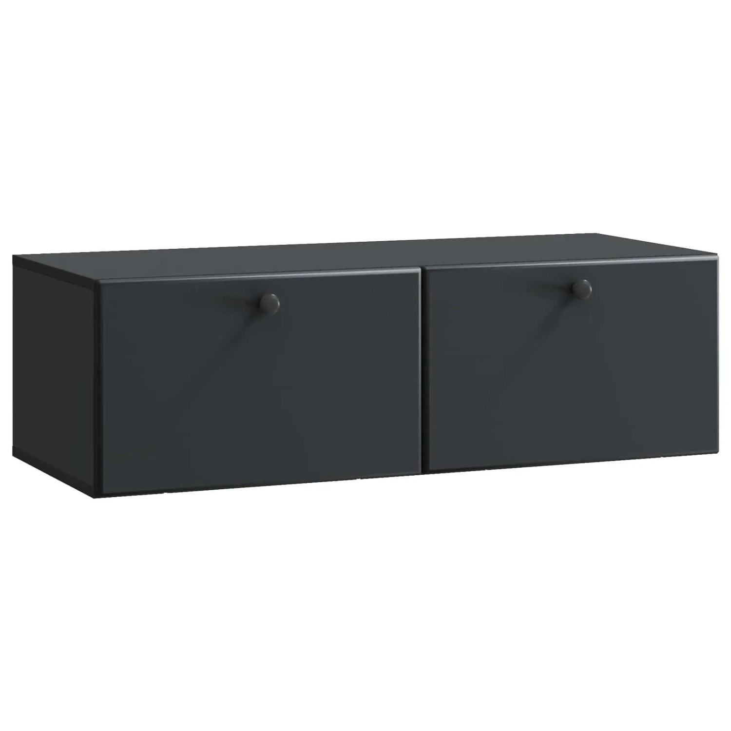 vidaXL Wandmontierter TV-Schrank Schwarz 98 x 41 x 30 cm Holzwerkstoff 899206