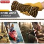 Floordirekt Polypropylen Seil, schwarz-orange, Ø 22mm, 30m Länge. Reißfestes Universal-Seil für vielseitige Anwendungen.