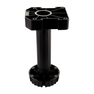 SOTECH 4er Set Möbelfüße Schwarz mit Sockelhöhe 185 mm