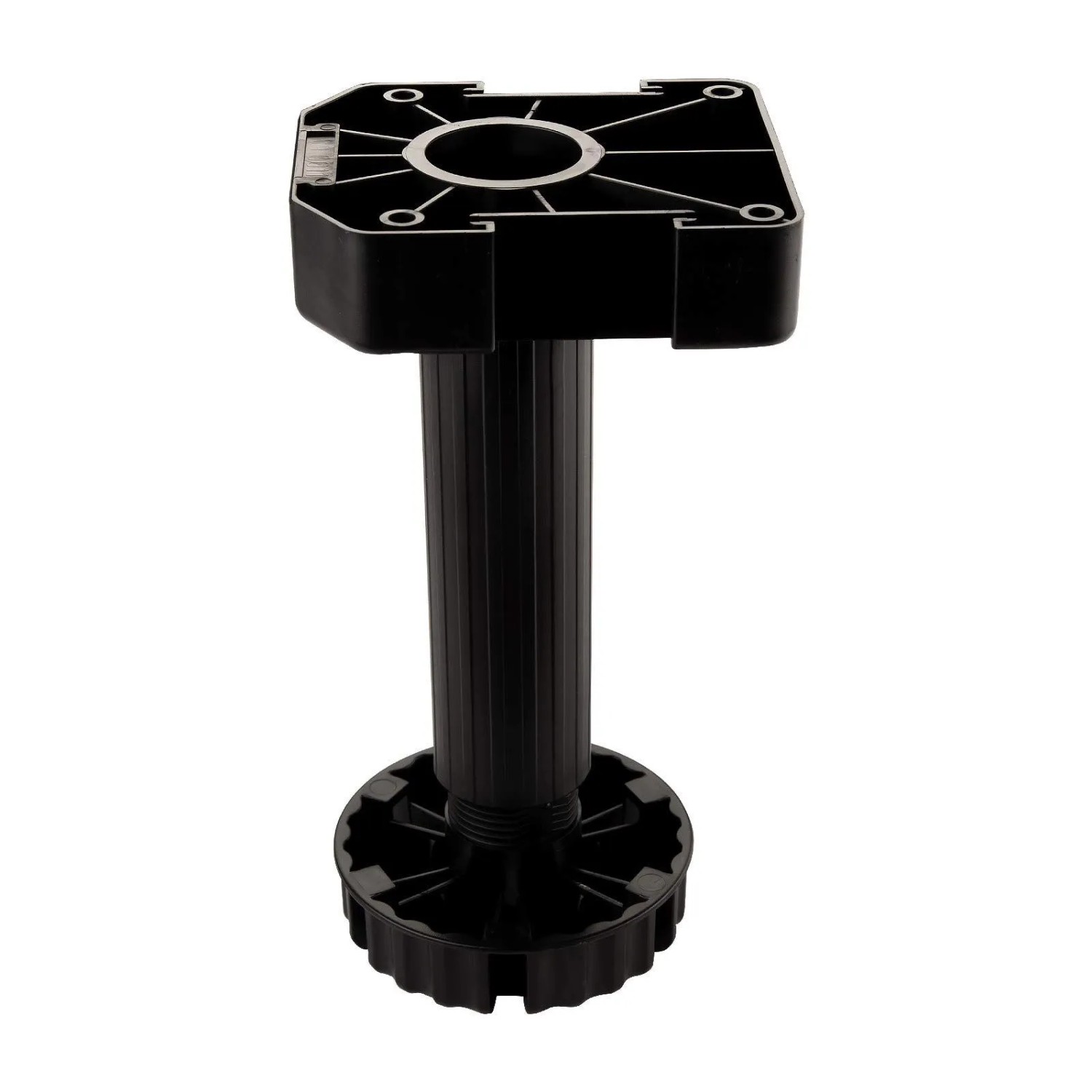 SOTECH 4er Set Möbelfüße Schwarz mit Sockelhöhe 185 mm