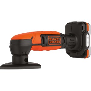 Black+Decker Akku-Deltaschleifer BDCDS12N, 12V, orange-schwarz. Kompakte Schleifmaschine für DIY-Projekte.