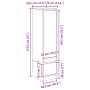 vidaXL Highboard Braun Eichen-Optik 29,5x34x119,5 cm Holzwerkstoff 861658_14
