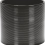 Scheurich Übertopf 828 Glass Grey, Ø 10cm, mit feinen Querrillen. Ideal für Zimmerpflanzen.