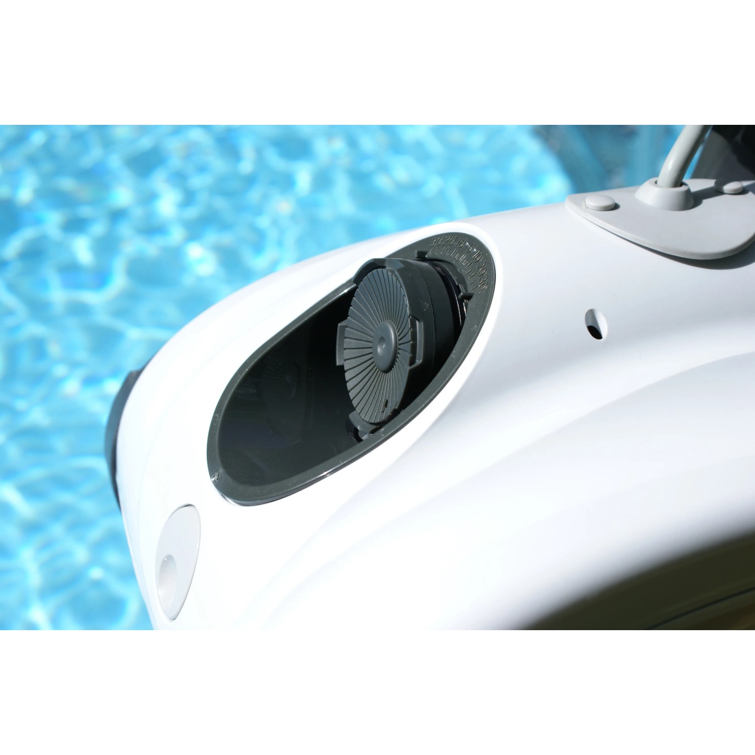 Interline Poolroboter King Crab 5210, Detailansicht der Reinigungsdüse.
