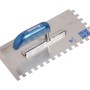 LUX Glättekelle Classic, 10x10 mm Zahnung, für Fliesen- und Fußbodenkleber.