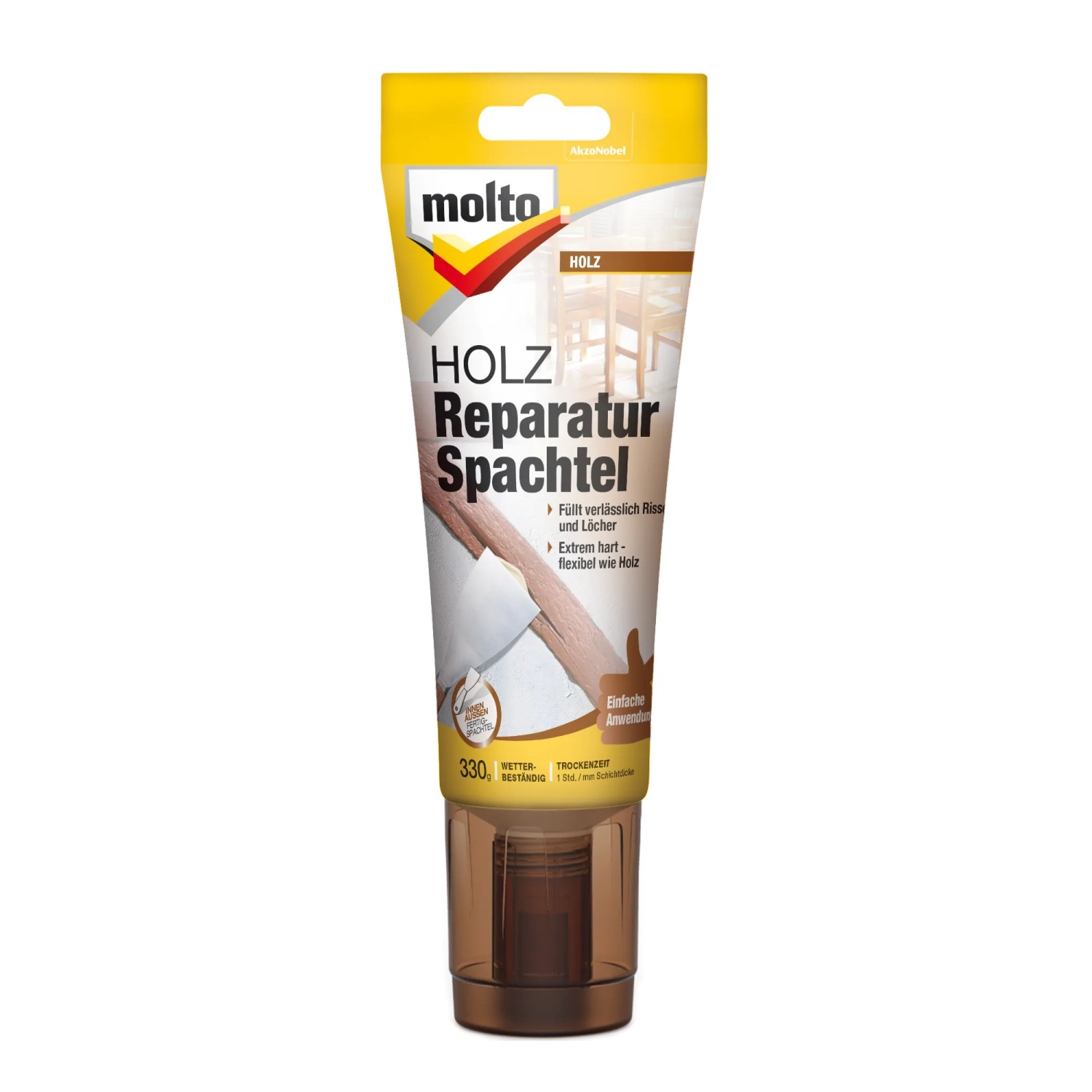 Molto Holz Reparatur-Spachtel für Innen und Außen 330 g