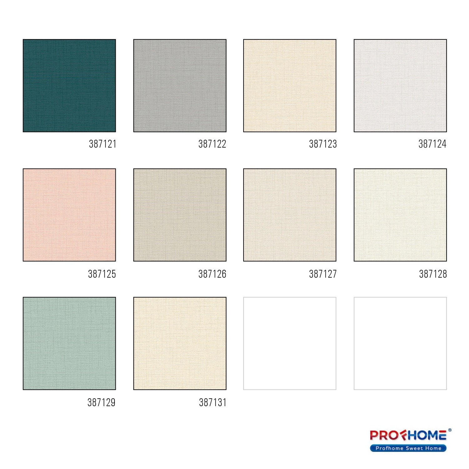 Farbmuster der PROFHOME Vliestapete 387122-GU in Textiloptik, Farbe Grau.