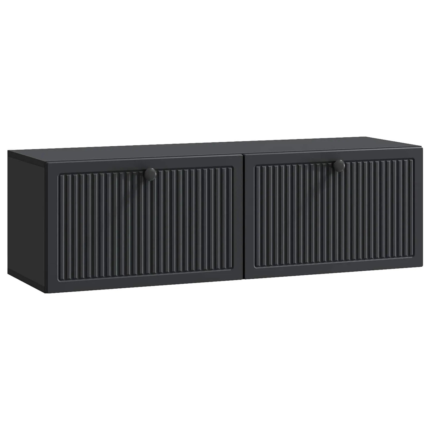 vidaXL Wandmontierter TV-Schrank Schwarz 98 x 31 x 30 cm Holzwerkstoff 898046