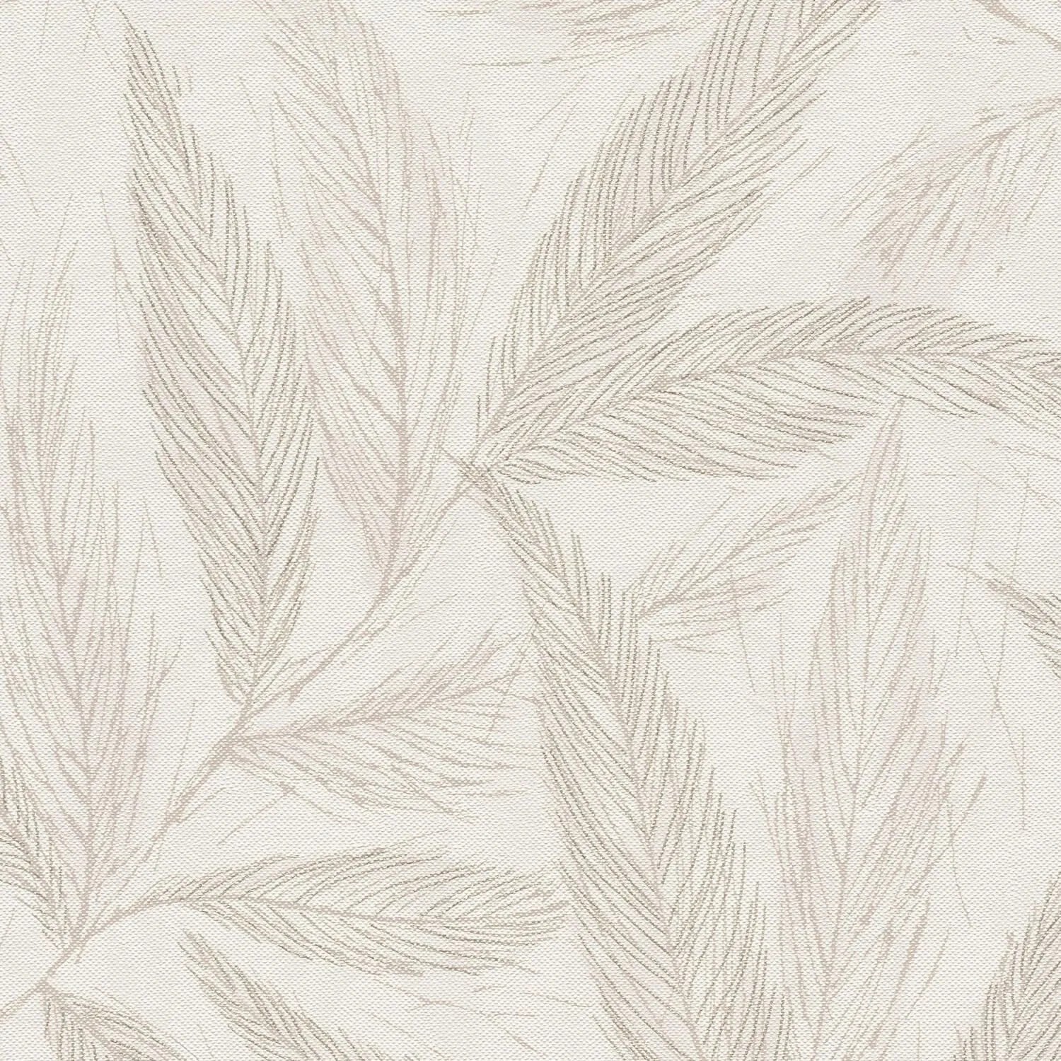 PROFHOME 790962-GU Florale Tapete Metallische Akzente Creme Silber Beige 0,53 m x 10,05 m 5,33 m2