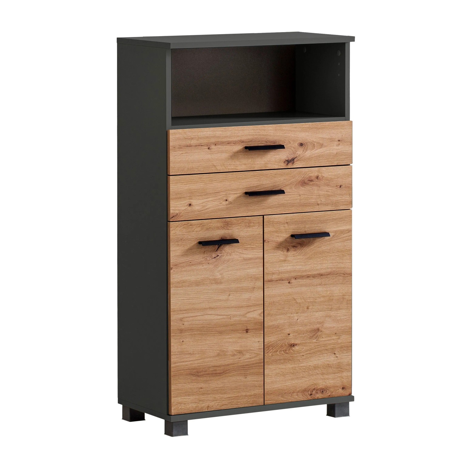 Schildmeyer Highboard Palermo HB 600 Anthrazit 110,5 cm x 32,6 cm x 59,8 cm