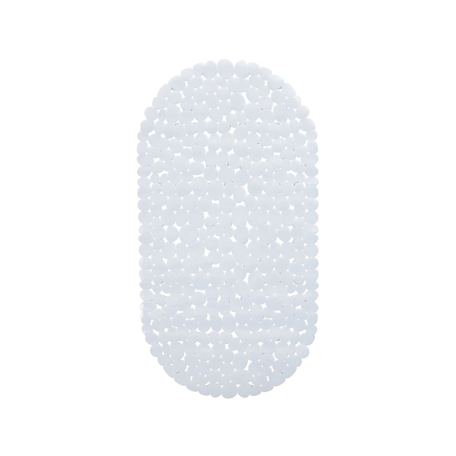 Relaxdays Badewannenmatte PVC Weiß Steinoptik Rutschfest 68 cm x 36 cm x 0,5 cm 0,49 kg