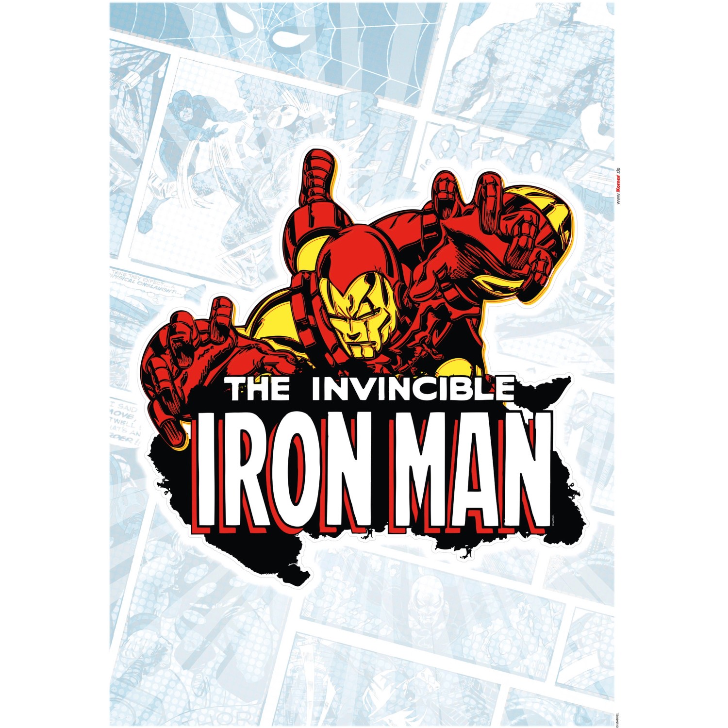 Komar Deko-Sticker Iron Man Classic 50 x 70 cm gerollt