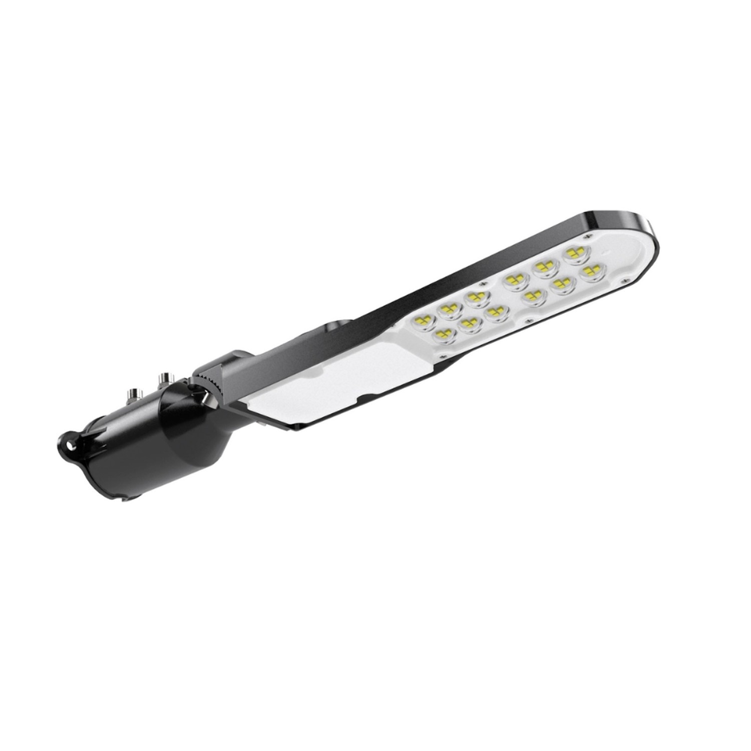 LUXULA LED Mastleuchte Straßenlampe LED Straßenleuchte SLIM 30 W 3600 lm IP65 Neutralweiß Wand und Mastmontage
