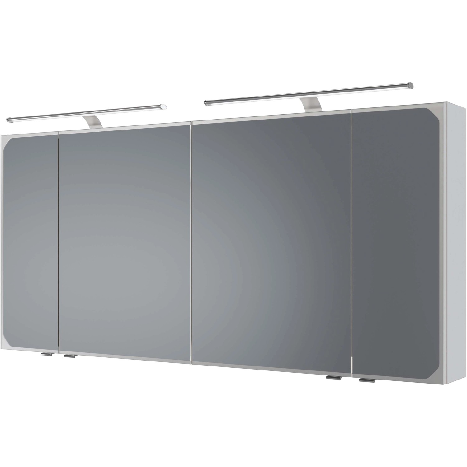 Pelipal Spiegelschrank Quantum 05 Weiß Hochglanz 150 cm mit Softclose Türen