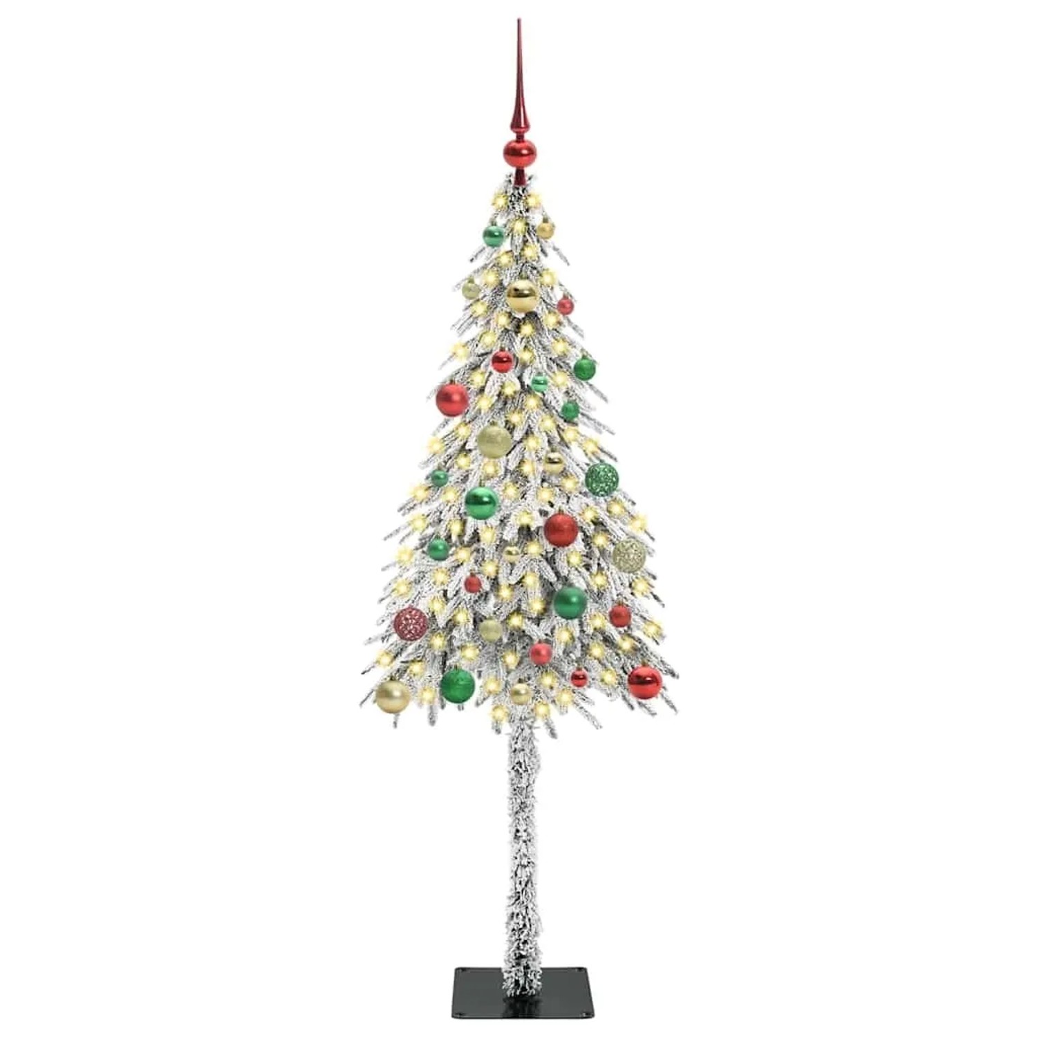 vidaXL Weihnachtsbaum mit 150 LEDs Weiß 150 cm PE und Stahl 3396224