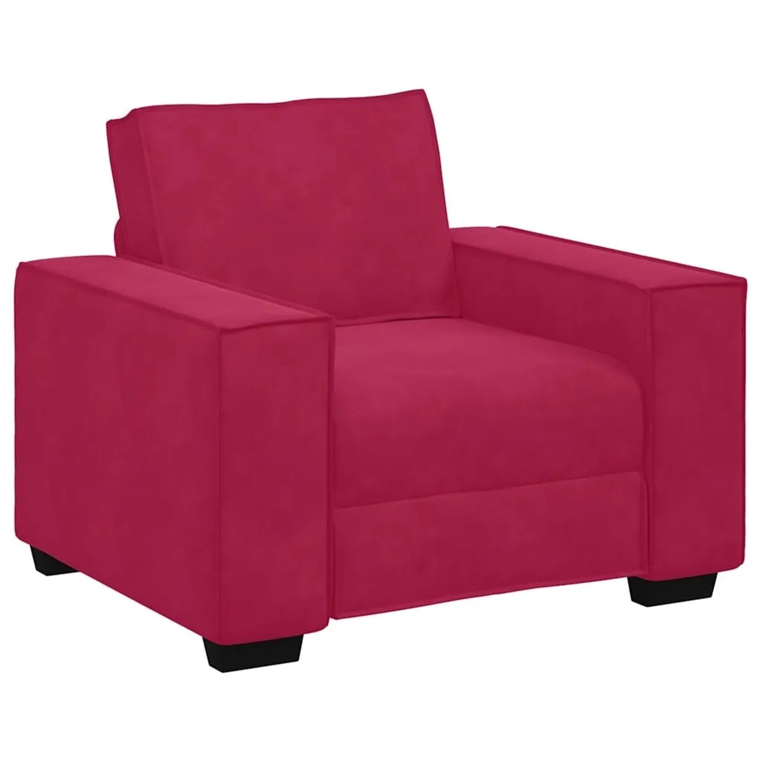 vidaXL Sessel Weinrot 100x78x84 cm Samt 4105004