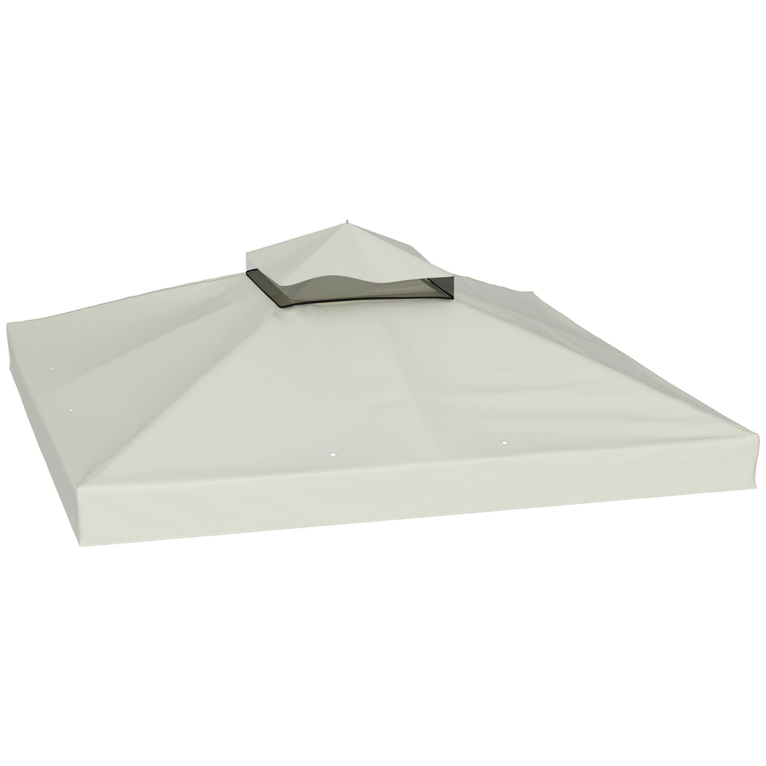 Outsunny Ersatz-Vordach Polyester Hellgrau 300L x 300B cm günstig online kaufen
