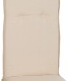 Beige Saumauflage Takume für Hochlehner Gartenstuhl, 118x46x8cm, bequeme Sitzauflage.