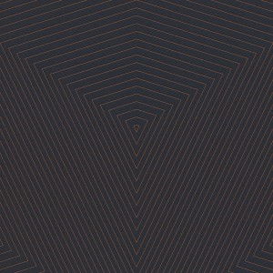 Schwarze PROFHOME Vliestapete mit geometrischem, schimmerndem Bronze-Muster.