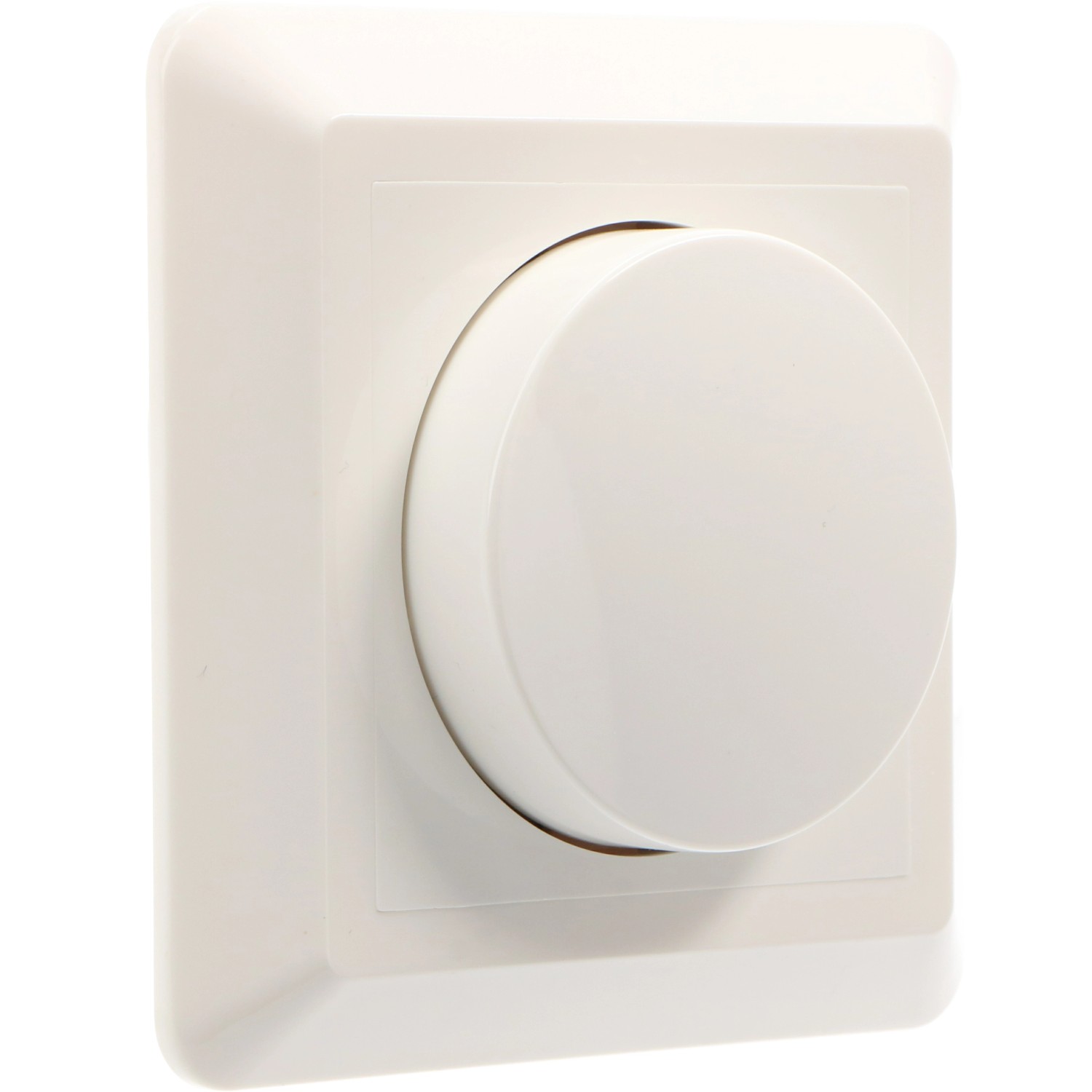 LED's light Dimmer-Knopf inkl. Rahmen weiß - für LED's  light Dimmer günstig online kaufen