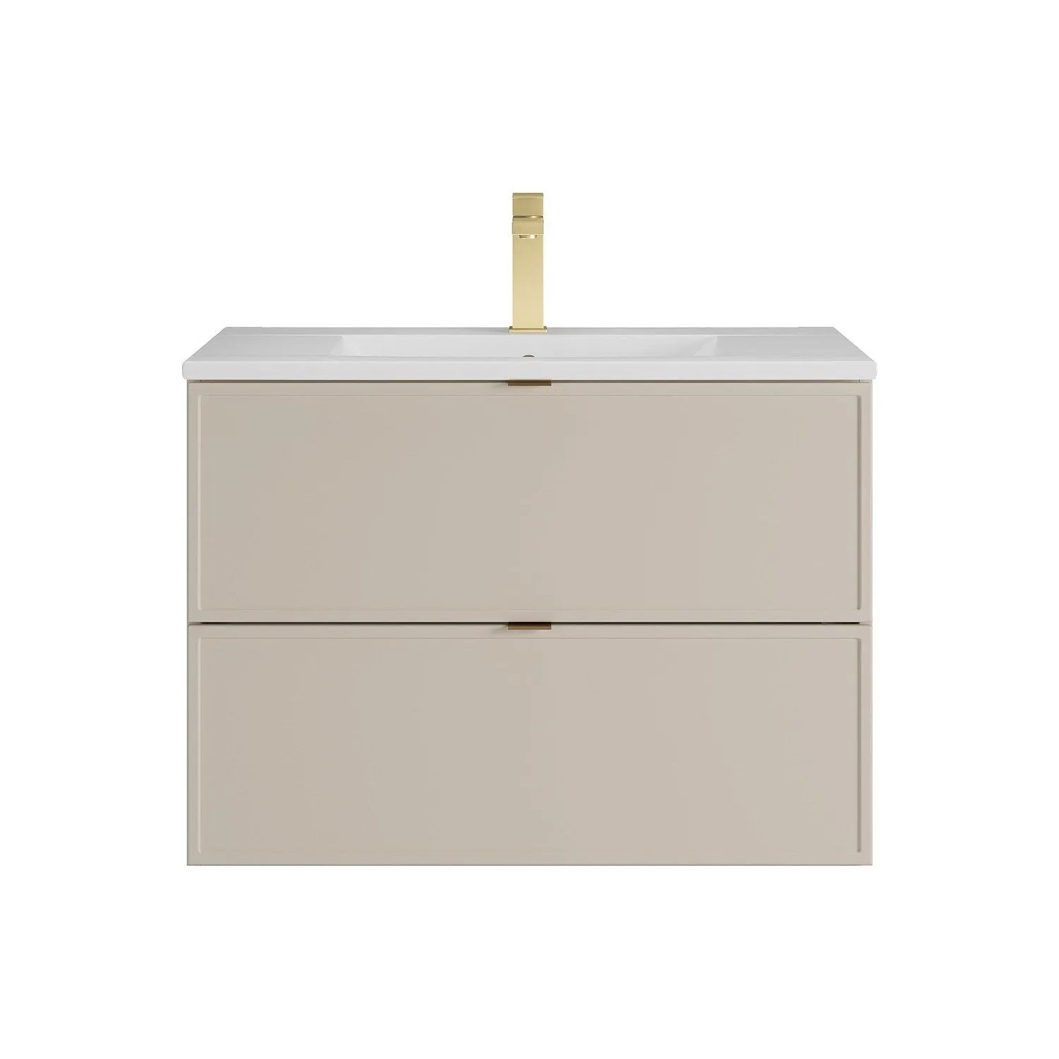 Vente-unique Einzelwaschtisch Ondil Beige 80 cm