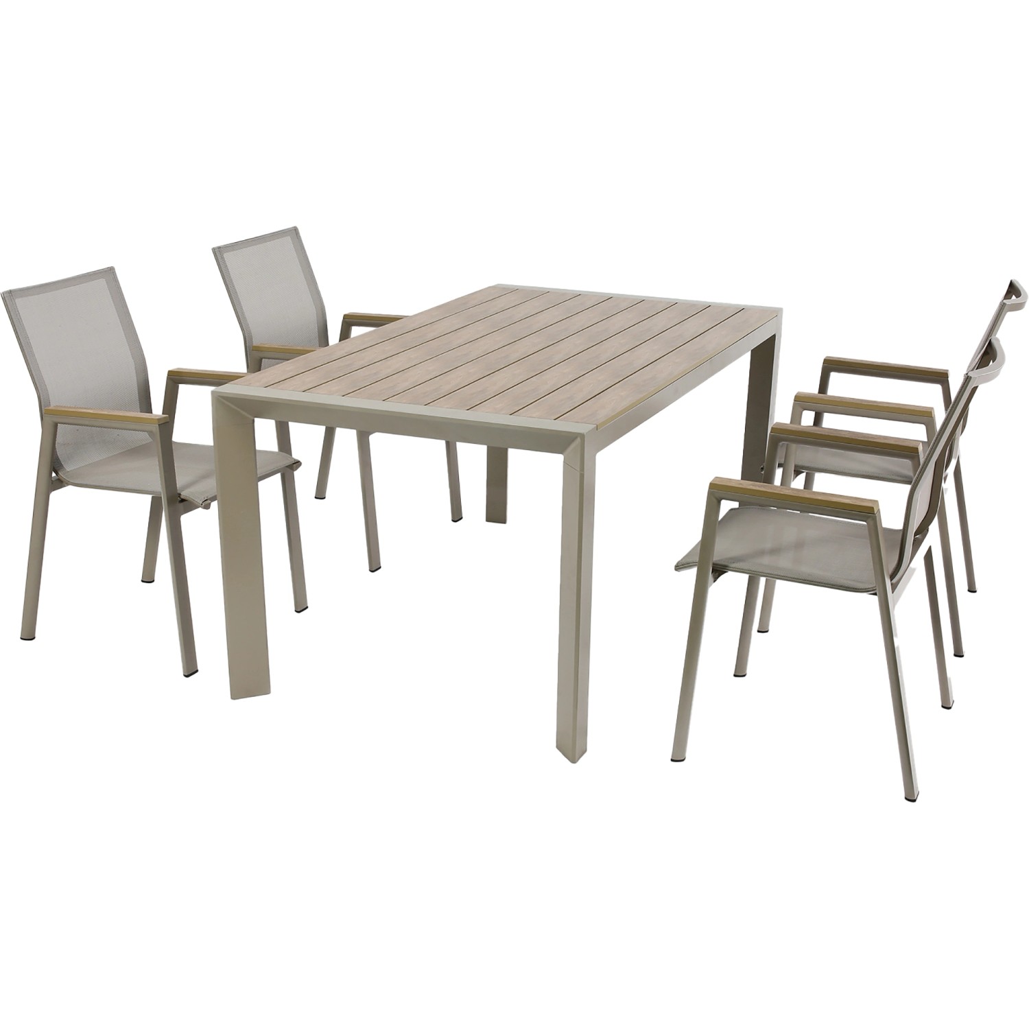 Gartenmöbel Set Boston 5 Tlg Taupe Kaufen Bei Obi 3873