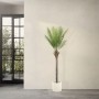 ML-Design künstliche Palme, 180 cm, im Topf, für Innen- und Außenbereich.