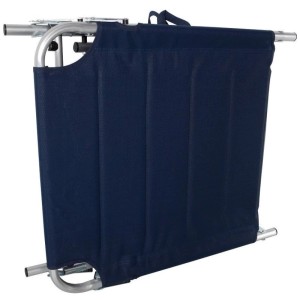 Lex XXL Aluminium Gartenliege Sonnenliege Gepolstert mit Kopfkissen Klappbar 200 cm Dunkelblau