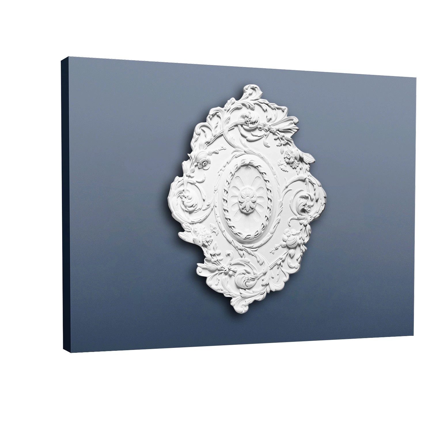 ORAC DECOR R22 LUXXUS Ovale Decken-Wand-RoSette Dekor StuckroSette 77 x 52 günstig online kaufen