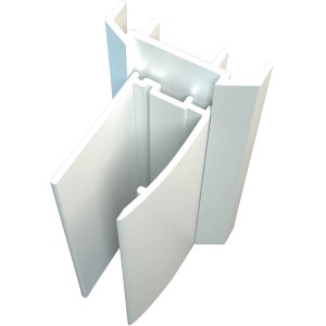 Schulte Profil für Badewannenaufsatz Komfort, Alpinweiß, zur Montage ohne Bohren.