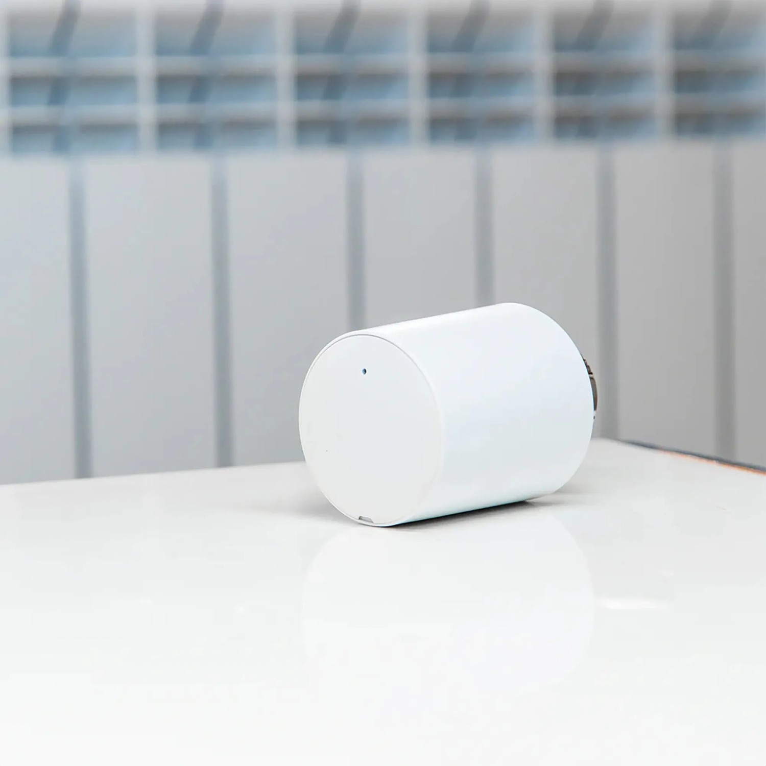 3er Pack Shelly Heizkörperthermostatventilkopf Weiß für smarte Hausautomation.