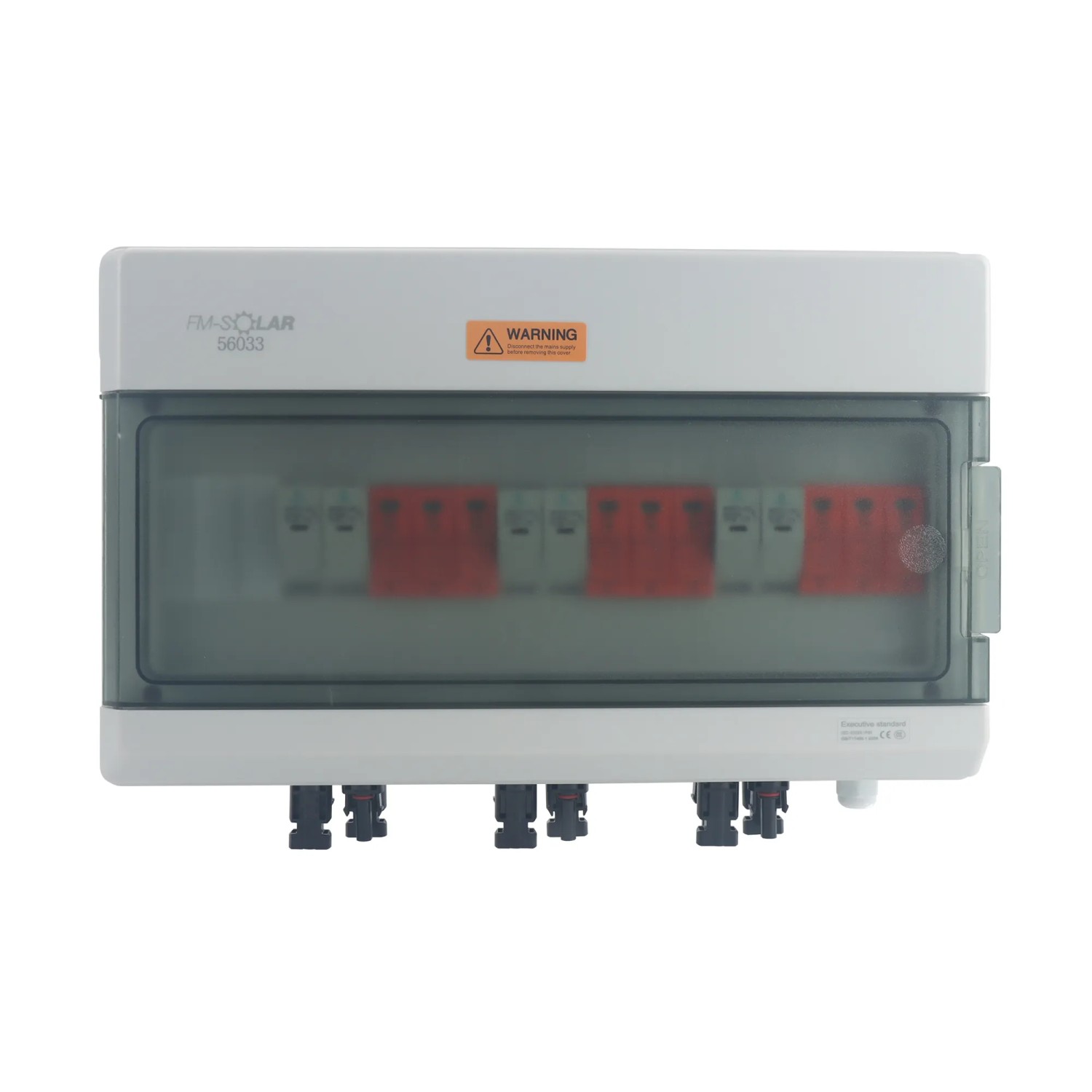 FM-SOLAR DC-Anschlussbox mit T1+T2 Überspannungsschutz 3/3 1000V Generatoranschlusskasten