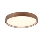 Runde Trio LED-Deckenleuchte Doha in Coffee, Ø 45 cm. Moderne Deckenlampe für Wohnräume.