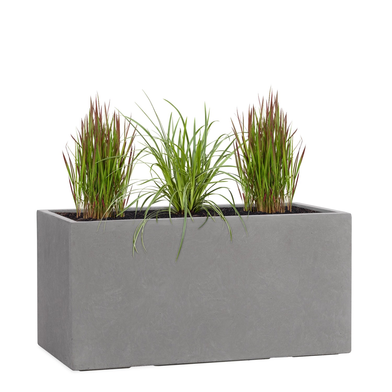 Pflanzwerk® Pflanzkübel Tub 40 cm x 80 cm x 40 cm Grau günstig online kaufen