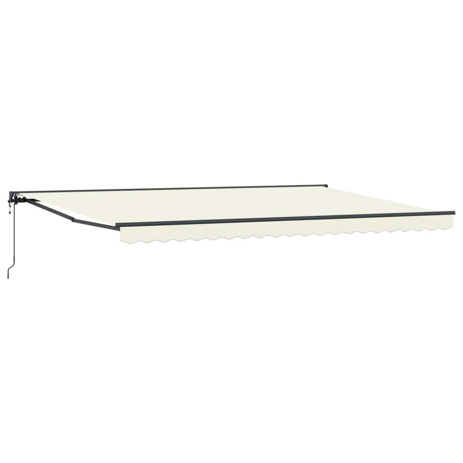 vidaXL Markisenrahmen Creme 500 x 300 cm Polyester mit PU-Beschichtung 3331204