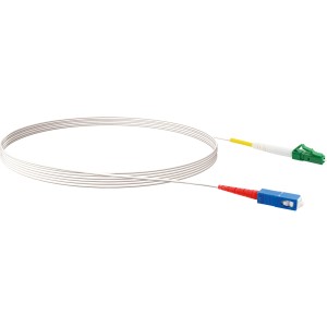 Schwaiger Glasfaserkabel LC/APC-SC/UPC, 5 m, für schnelle Datenübertragung in der Netzwerktechnik.