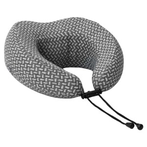 vidaXL Reisekissen für den Hals Grau 30 x 28 x 14 cm Polyester 42012698