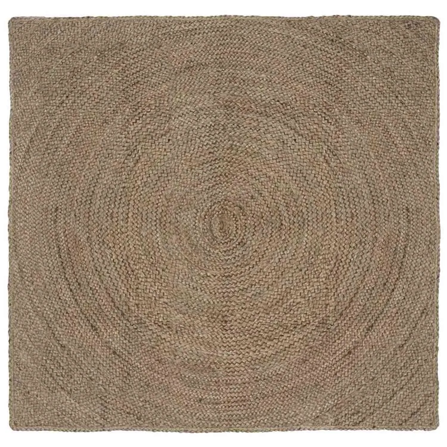 vidaXL Bereichsteppiche Quadratisch Grau 120 x 120 cm Jute 42010540