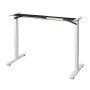 Weißes Gestell für Juskys Schreibtisch Office Stand, höhenverstellbar.